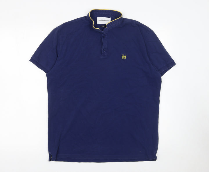 Kooples X Sport Men’s Blue Slim Fit Polo Shirt XL