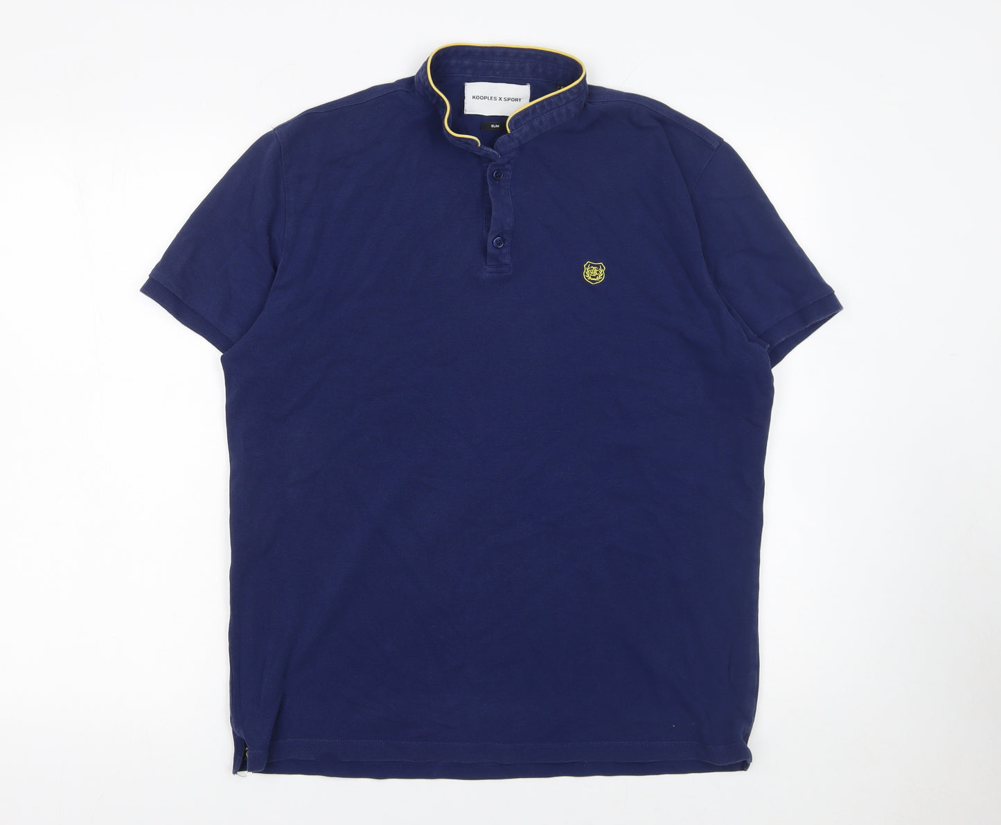 Kooples X Sport Men’s Blue Slim Fit Polo Shirt XL