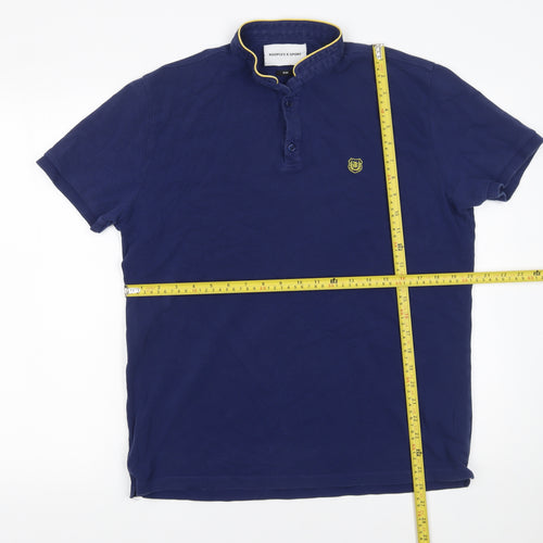 Kooples X Sport Men’s Blue Slim Fit Polo Shirt XL