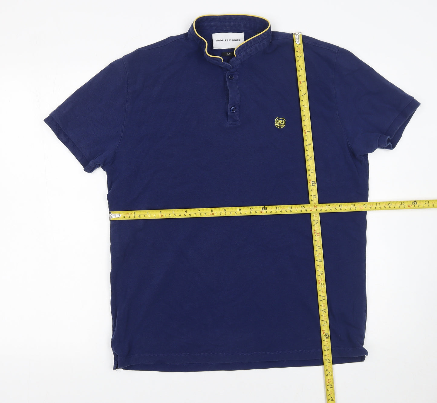 Kooples X Sport Men’s Blue Slim Fit Polo Shirt XL