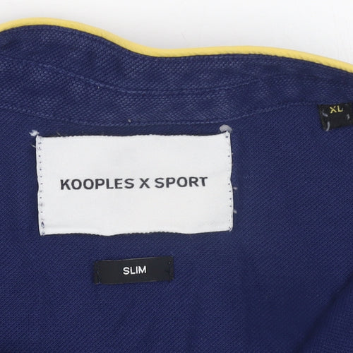 Kooples X Sport Men’s Blue Slim Fit Polo Shirt XL