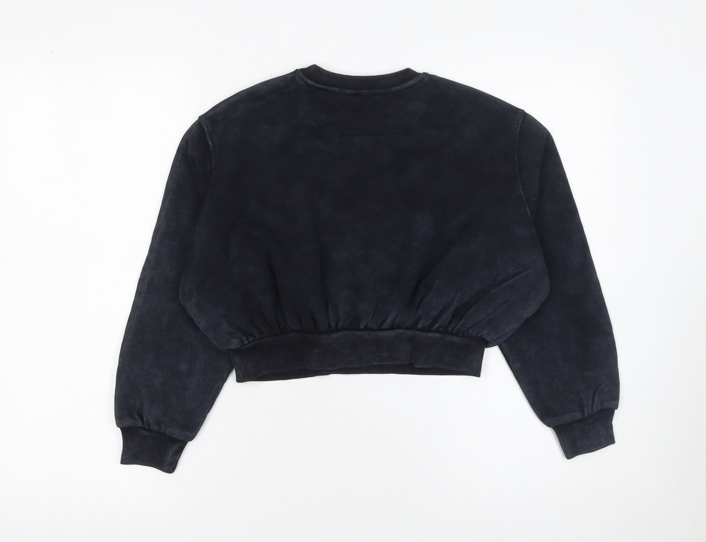 Marks and Spencer Girls Black Harvard Logo Pullover Sweatshirt 9-10 Years
