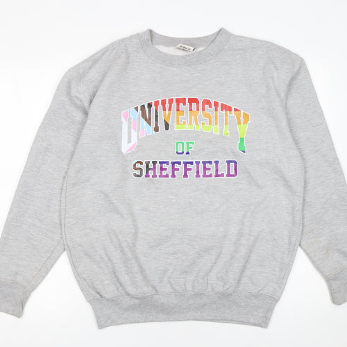 Cottonridge Women's Grey University of Sheffield Pullover Sweatshirt M