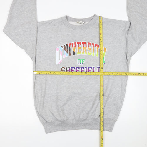 Cottonridge Women's Grey University of Sheffield Pullover Sweatshirt M