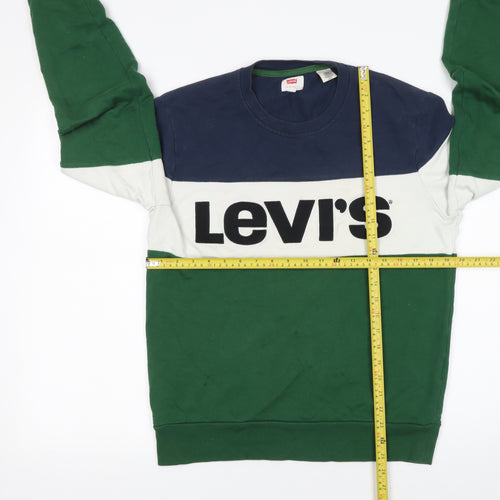 Levi's Men's Multicolour Logo Crew Neck Sweatshirt Size S