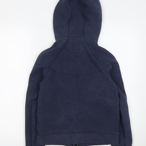 Nike Boys Blue Full Zip Hoodie Large 13-14 Years Cotton Blend Sportswear