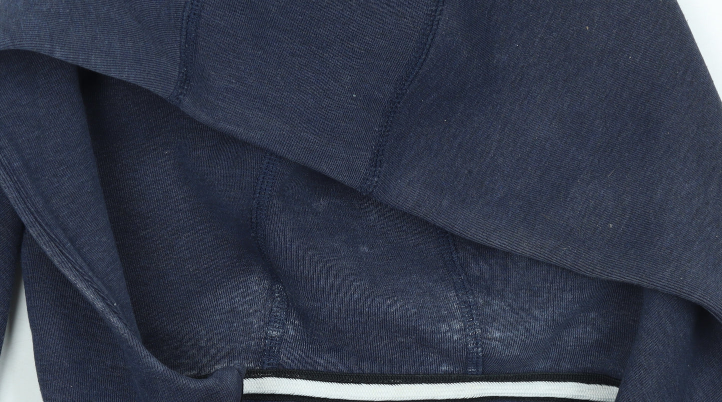 Nike Boys Blue Full Zip Hoodie Large 13-14 Years Cotton Blend Sportswear