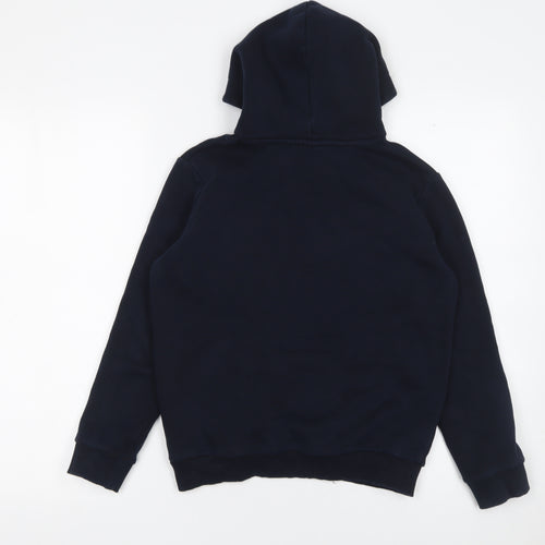 Hype Boys Blue Pullover Hoodie 11-12 Years Cotton Fleece Logo Sweatshirt