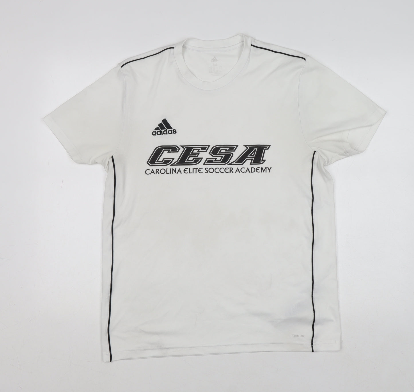 Adidas Men's White Climalite CESA Football Training T-Shirt Size M