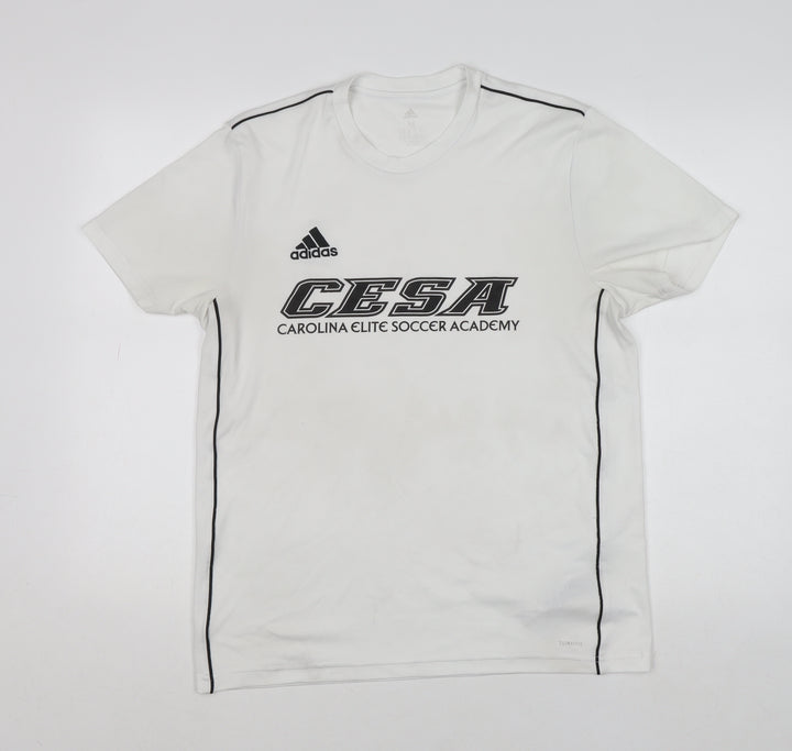 Adidas Men's White Climalite CESA Football Training T-Shirt Size M
