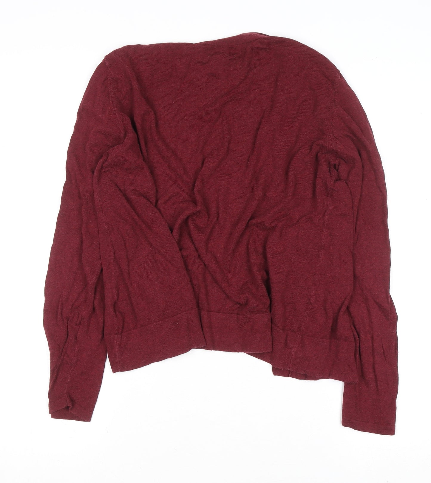 Old Navy Women’s Red Long Sleeve Cotton Viscose Open Cardigan Size L