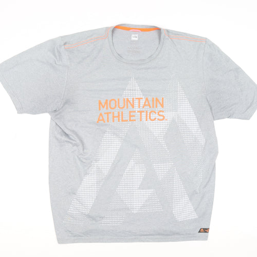 The North Face Men's Grey Mountain Athletics Polyester T-Shirt M
