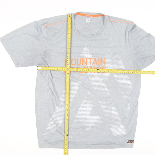 The North Face Men's Grey Mountain Athletics Polyester T-Shirt M