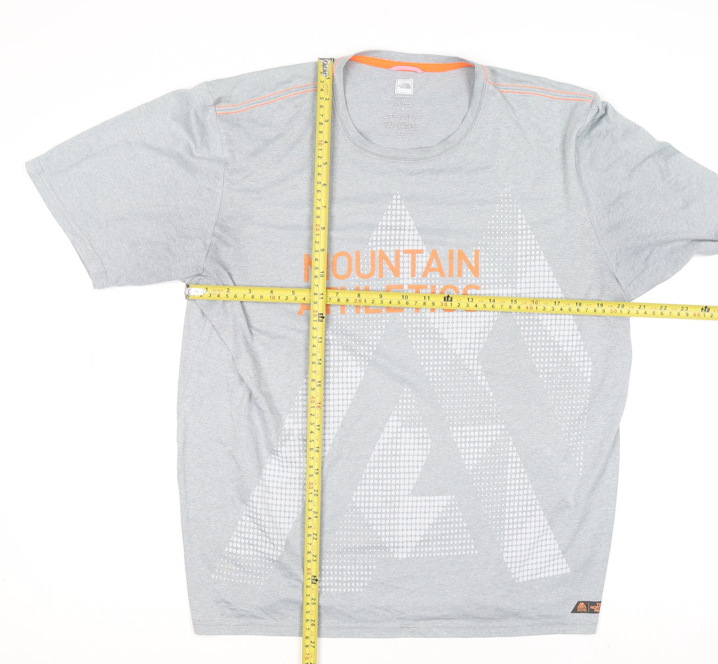 The North Face Men's Grey Mountain Athletics Polyester T-Shirt M