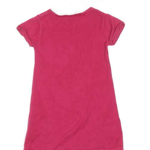 H&M Girls Pink Minnie Mouse T-Shirt Disney Short Sleeve 5-6 Years