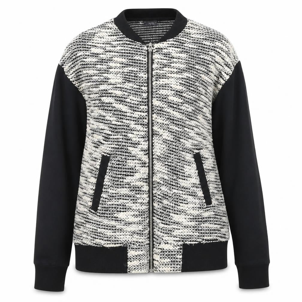 Sparkle & Fade Womens Black Knit Full Zip Jumper XS