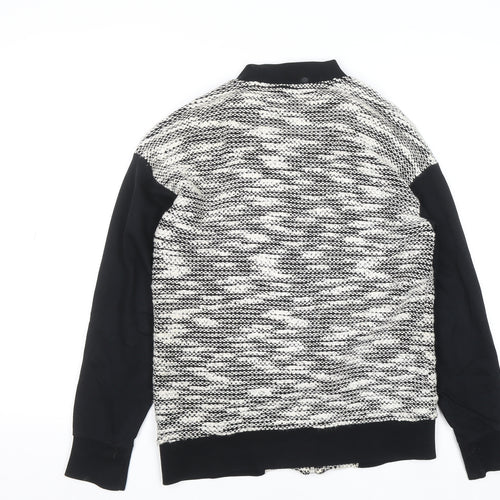Sparkle & Fade Womens Black Knit Full Zip Jumper XS