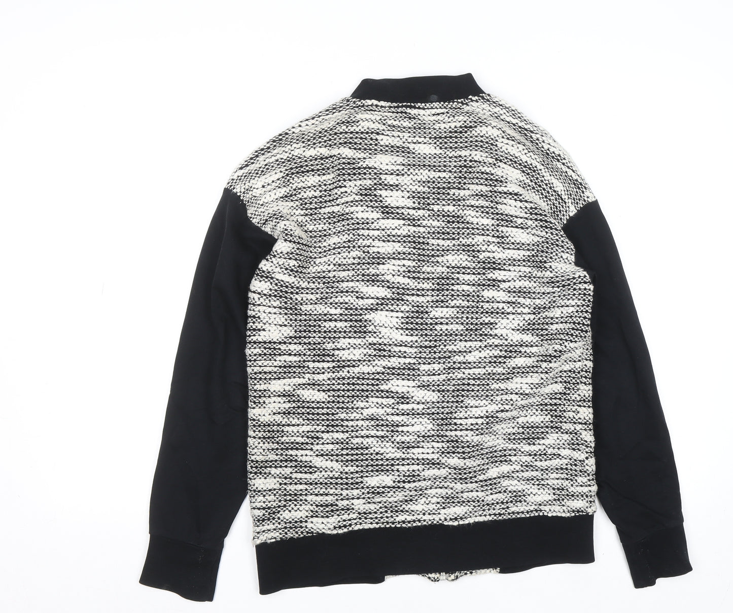 Sparkle & Fade Womens Black Knit Full Zip Jumper XS