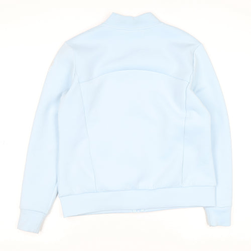 Gym+Coffee Women's Blue Small Track Jacket Full Zip Athleisure Slim Fit
