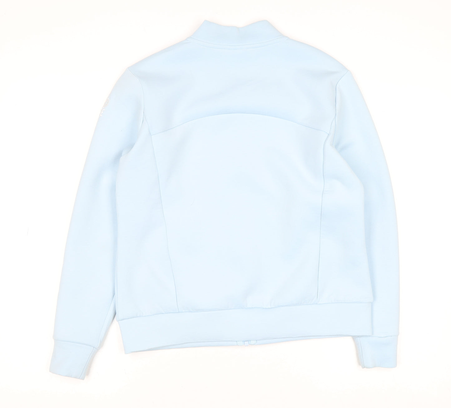 Gym+Coffee Women's Blue Small Track Jacket Full Zip Athleisure Slim Fit