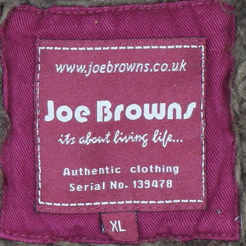 Joe Browns Women’s Red Full Zip Hooded Cardigan XL Acrylic Wool Blend