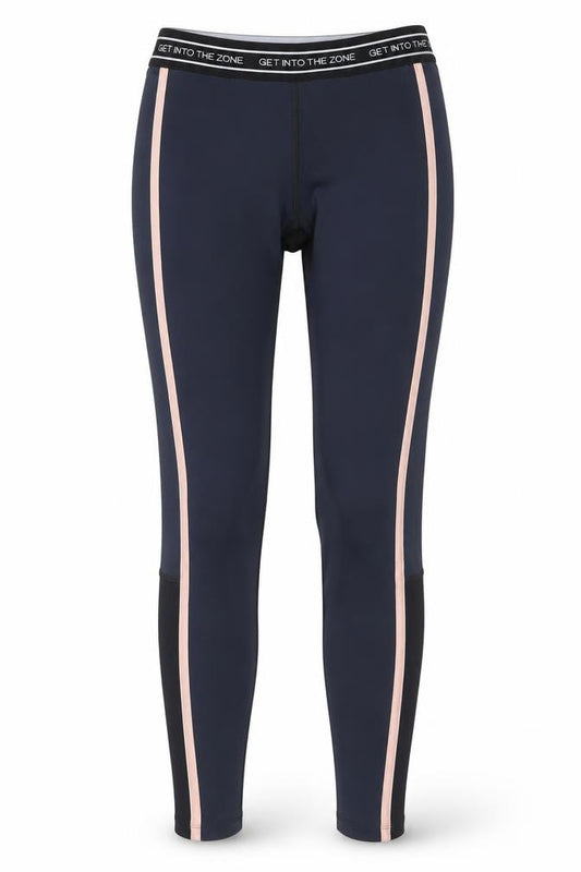 Forever 21 Women's Black Pink Side Stripe Athletic Leggings Size S