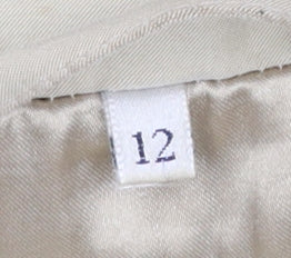 Nuage Women’s Beige Hooded Parka Jacket Size 12 Lined Drawstring
