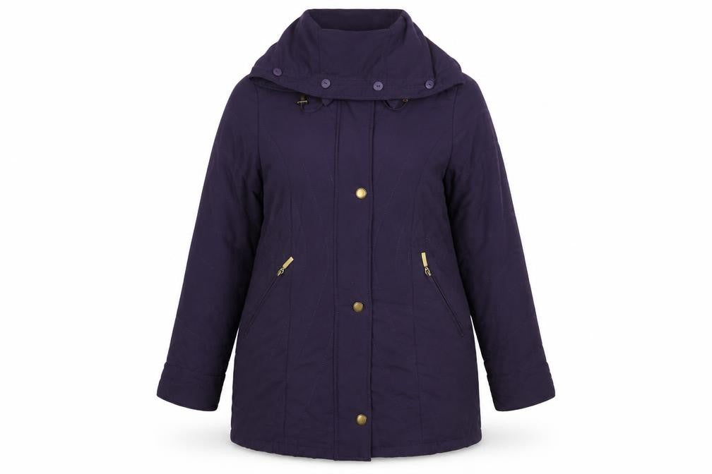 Marks and Spencer Women's Purple Hooded Puffer Jacket UK 14