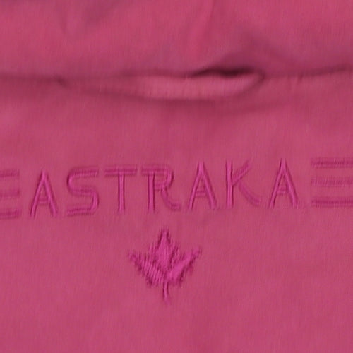 Astraka Women’s Pink Hooded Parka Coat Size S Mid-Length Polyester