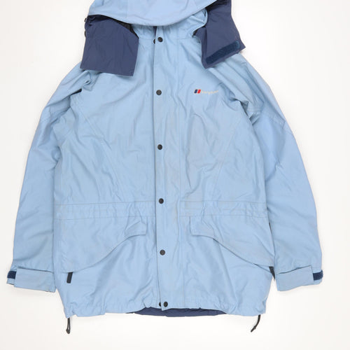 Berghaus Womens Blue Waterproof Hooded Rain Jacket Size 10