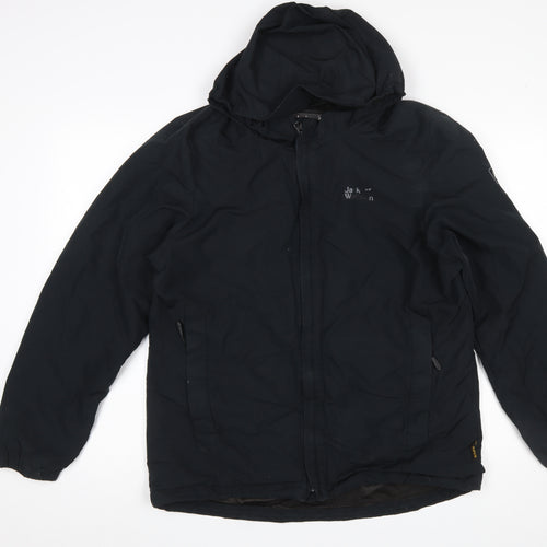 Jack Wolfskin Men's Black M Waterproof Hooded Outdoor Jacket