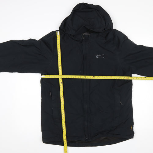 Jack Wolfskin Men's Black M Waterproof Hooded Outdoor Jacket