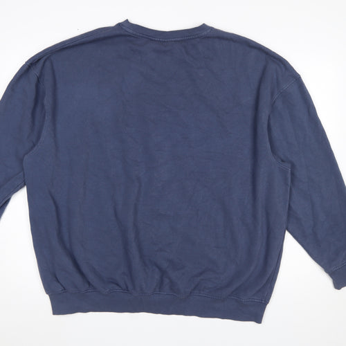 Nirvana Womens Blue Crew Neck Pullover Sweatshirt Size M 12/14