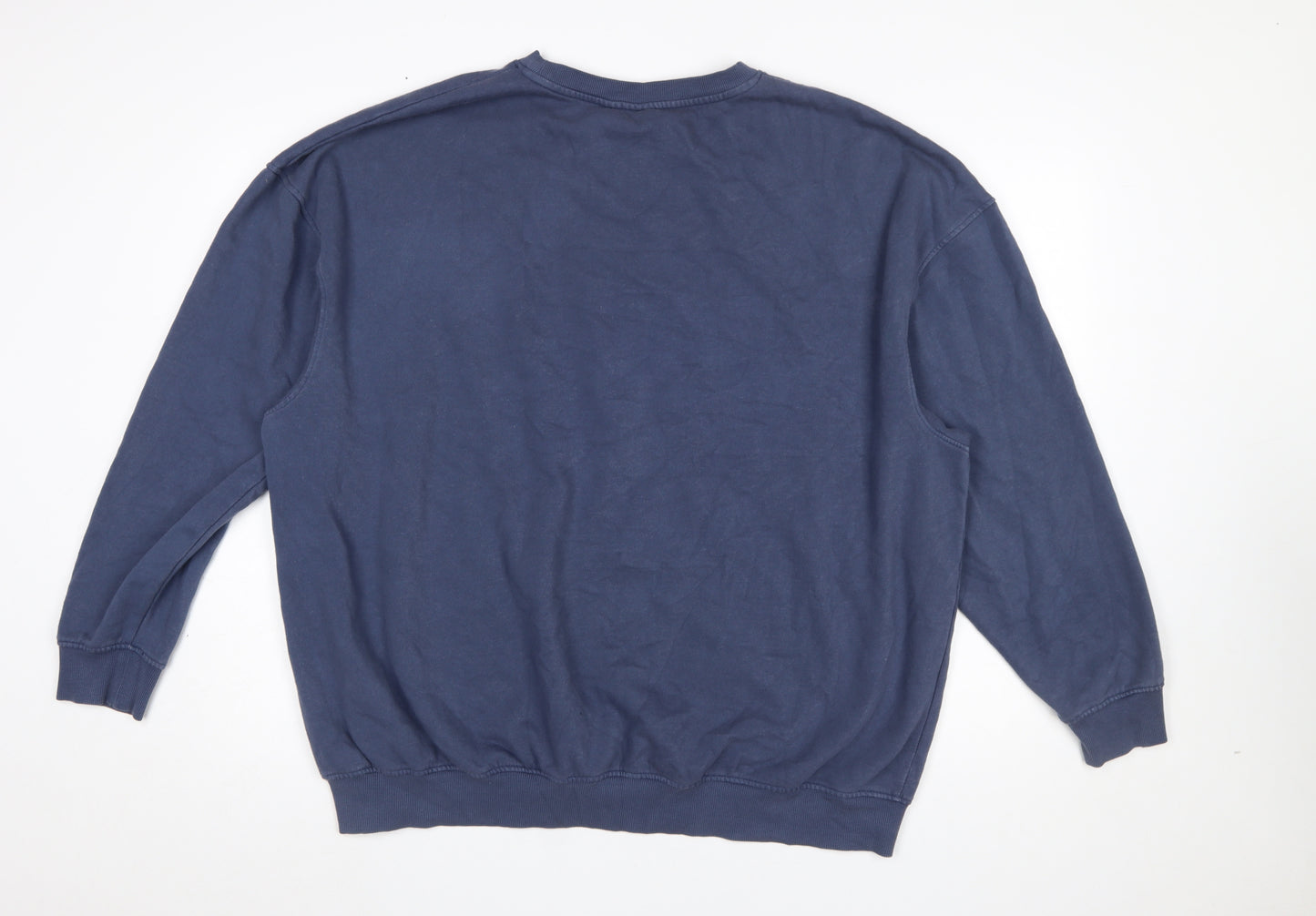 Nirvana Womens Blue Crew Neck Pullover Sweatshirt Size M 12/14