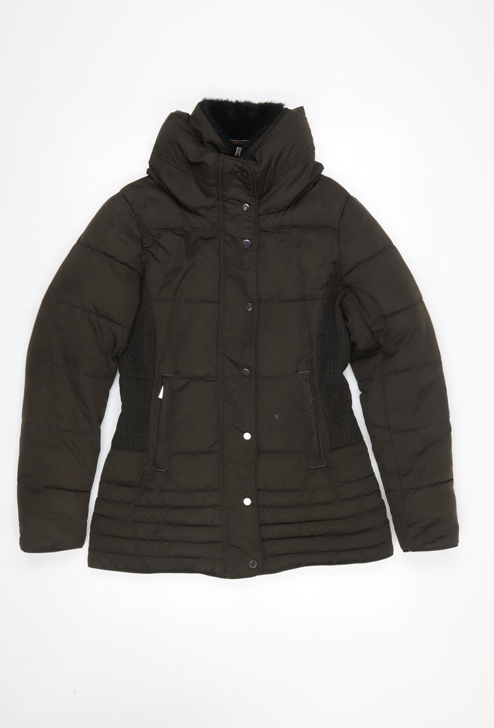 Hobbs London Women's Black Size 8 Puffer Jacket with Hood