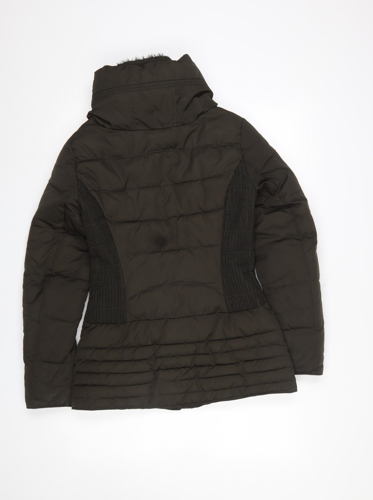 Hobbs London Women's Black Size 8 Puffer Jacket with Hood