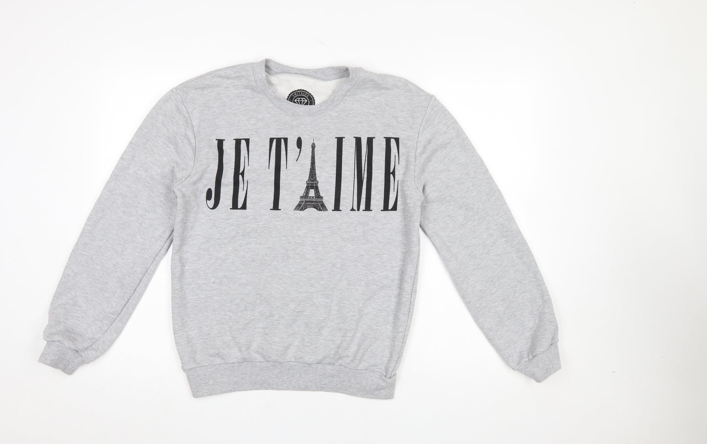 Smithson Clothing Women's Grey 'Je T’aime' Graphic Sweatshirt Size S