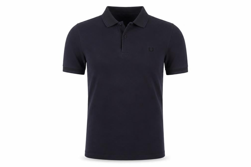 Fred Perry Men's Black Polo Shirt Small Slim Fit Cotton