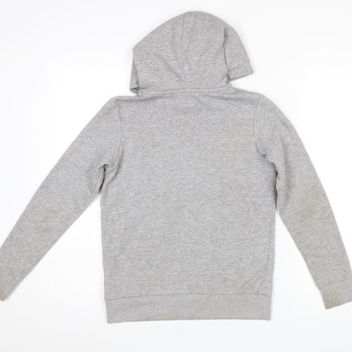 Jack & Jones Boys Grey Pullover Hoodie Size 152 Cotton Blend Long Sleeve