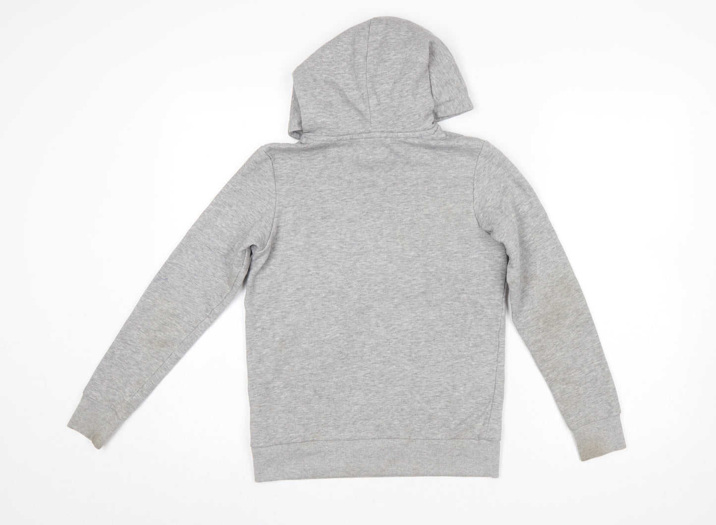 Jack & Jones Boys Grey Pullover Hoodie Size 152 Cotton Blend Long Sleeve