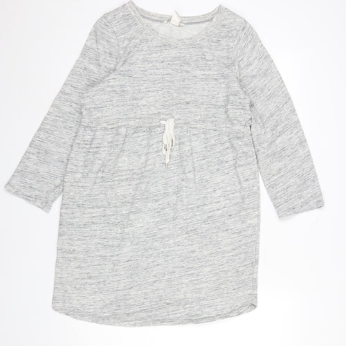 H&M Mama Grey Maternity Tunic Sweatshirt Women’s Size 12 Cotton Blend