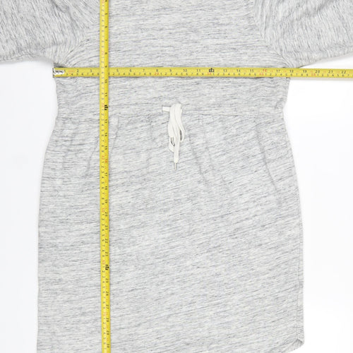 H&M Mama Grey Maternity Tunic Sweatshirt Women’s Size 12 Cotton Blend
