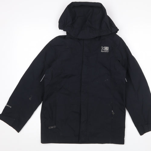 Karrimor Boys Black Hooded Waterproof Rain Coat Jacket 11-12 Years