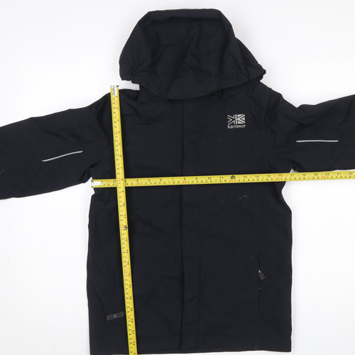 Karrimor Boys Black Hooded Waterproof Rain Coat Jacket 11-12 Years