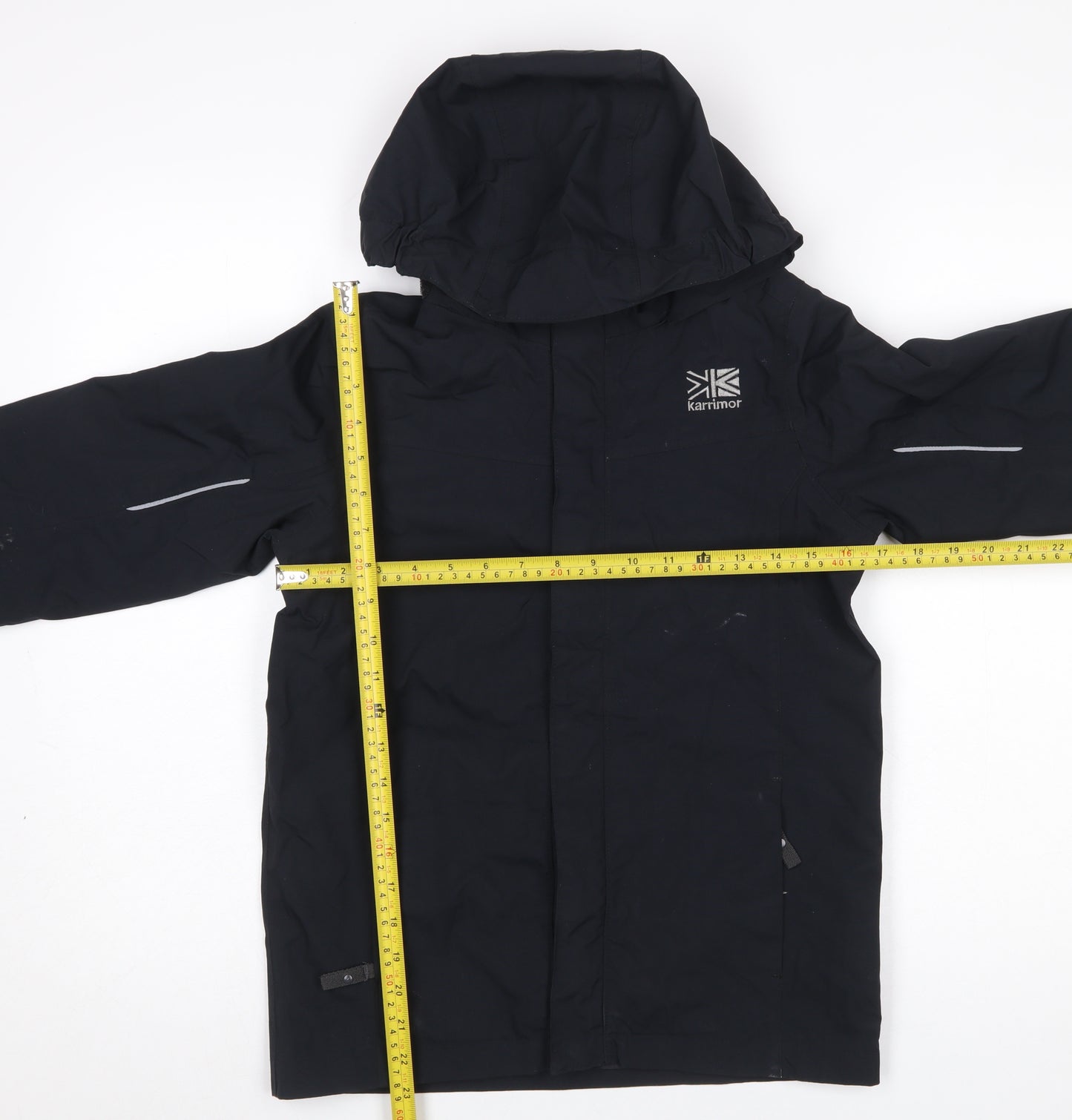 Karrimor Boys Black Hooded Waterproof Rain Coat Jacket 11-12 Years