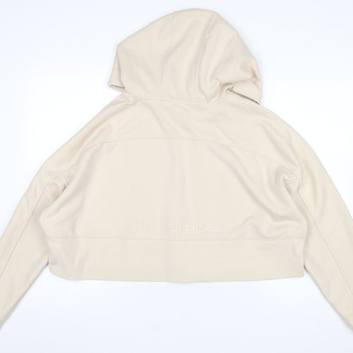 Kappa x Primark Women Beige Full Zip Hoodie L Cotton Blend