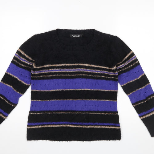 Alexara Women's Multicoloured Striped Knit Jumper Size S