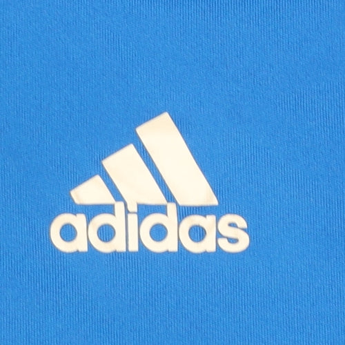 Adidas Boys Blue Colourblock Climalite Sports T-Shirt 11-12 Years
