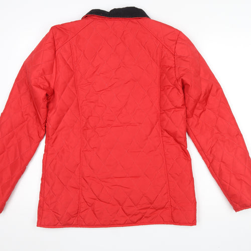 Urban Diva Women’s Red Quilted Mid-Length Jacket Size M