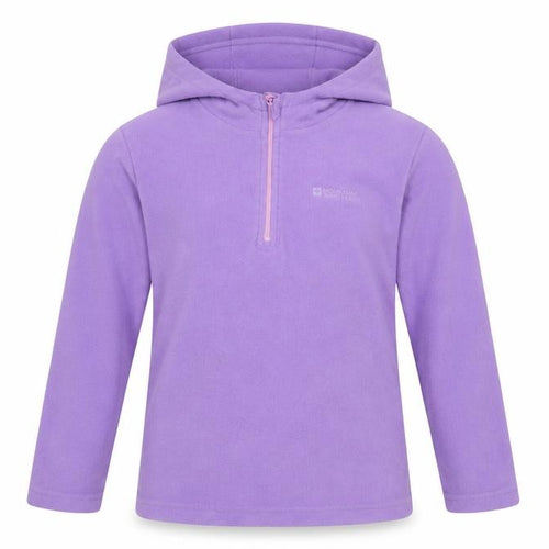Mountain Warehouse Girls Purple Fleece 1/4 Zip Hoodie 9-10 Years
